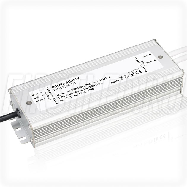 Блок питания 150W — 12V, 12.5A (IP67, Металл-B1)