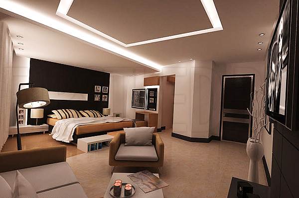 Светодиодная подсветка потолка и потолочных ниш в спальне