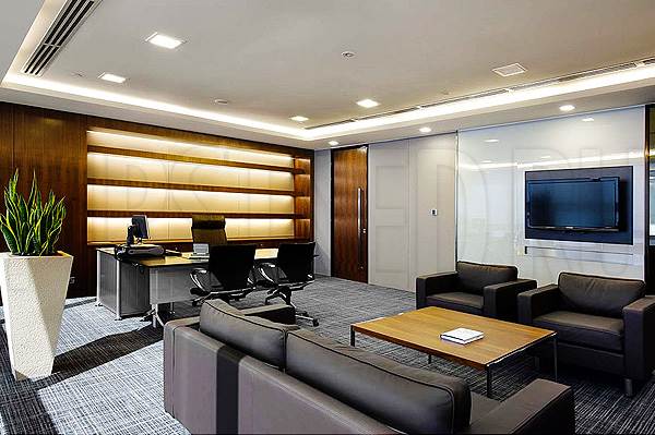 Светодиодная подсветка потолка и потолочных ниш в офисе
