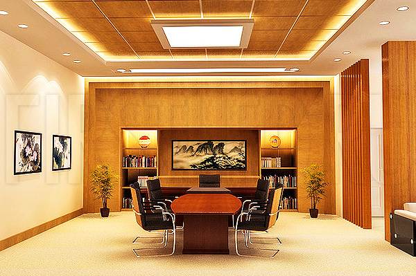 Светодиодная подсветка потолка и потолочных ниш в офисе