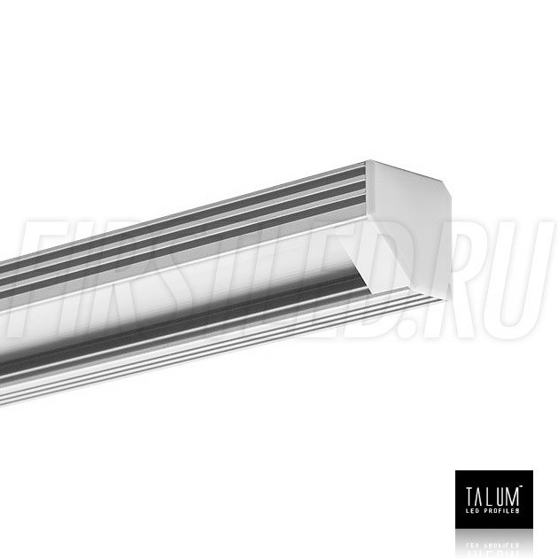 Угловой алюминиевый профиль TALUM C19.19A с заглушкой