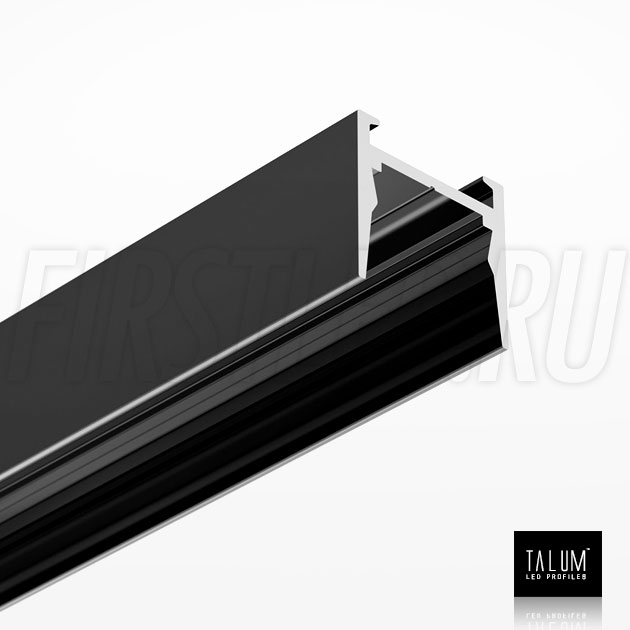 Накладной алюминиевый профиль TALUM HIDE W16.15 BLACK (черный)