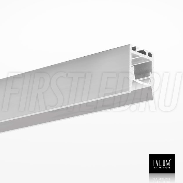 Накладной / подвесной алюминиевый профиль TALUM HIDE WP16.22 вместе с матовым рассеивателем