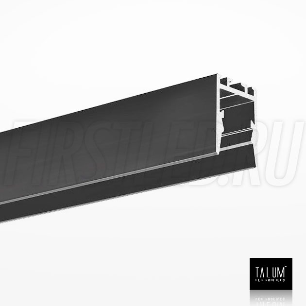 Накладной / подвесной алюминиевый профиль TALUM HIDE WP16.22 BLACK (черный)