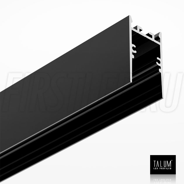 Накладной / подвесной алюминиевый профиль TALUM HIDE WP25.42 BLACK (черный)