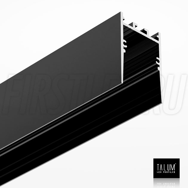 Накладной / подвесной алюминиевый профиль TALUM HIDE WP35.51 BLACK (черный)