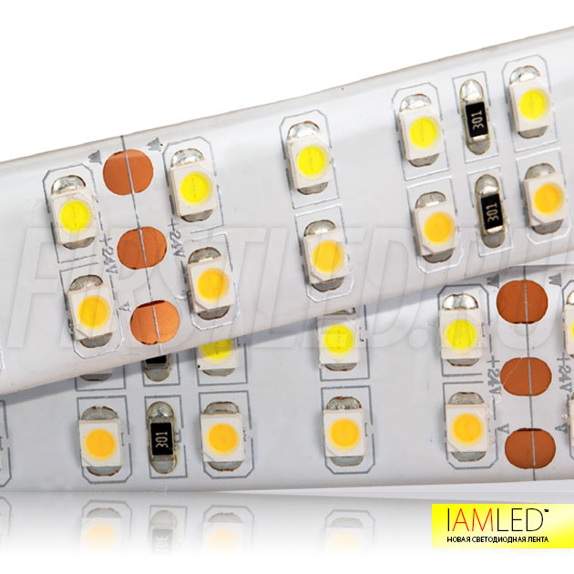 Влагозащищенная мультибелая лента IAMLED DOUBLE WHITE 240 (IP66)