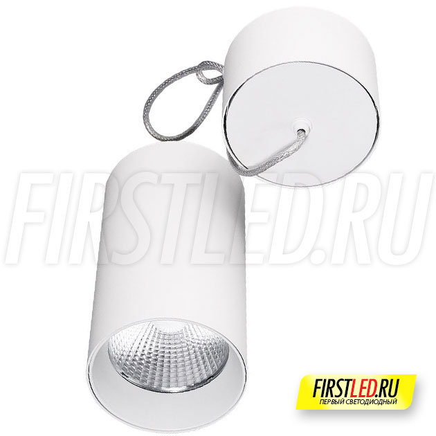 Подвесной светодиодный светильник POLONIUM S White 15W (белая вставка)