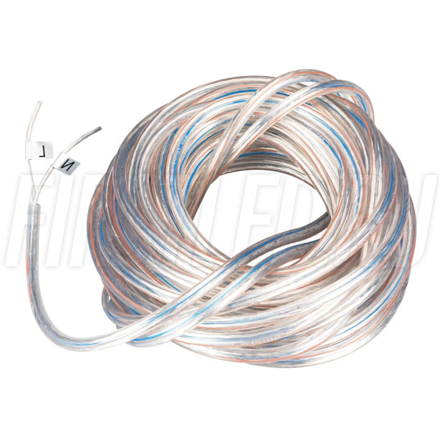 Двухпроводной прозрачный кабель питания 2x0.75мм2 (10м) для магнитной трековой системы MAGNETIC