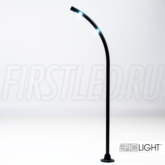 Изогнутая форма и миниатюрный дизайн светильника STILO.R привлекает внимание потенциальных покупателей к витрине с вашим товаром