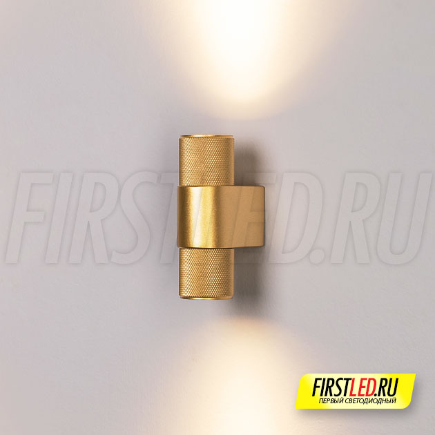 Настенный светодиодный светильник SPICY WALL MINI TWIN 2x3W GOLD (золотой)