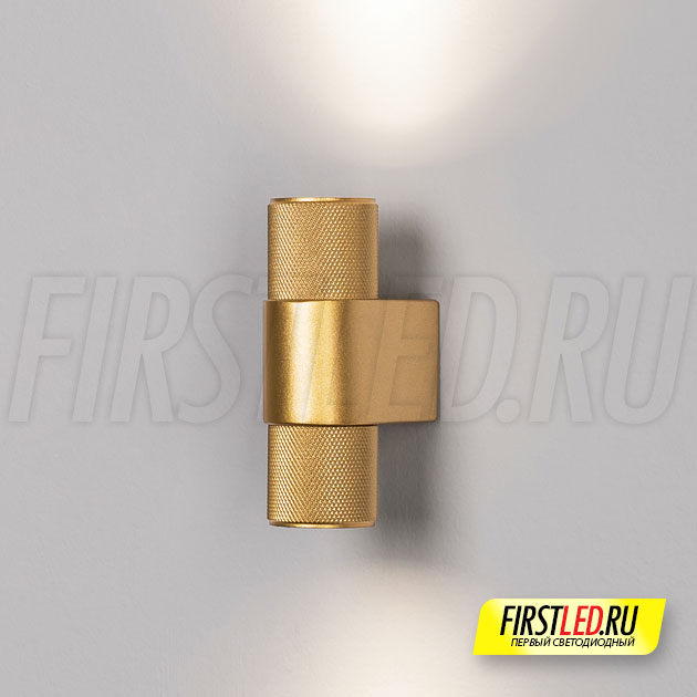 Настенный светодиодный светильник SPICY WALL MINI TWIN 2x3W GOLD (золотой)