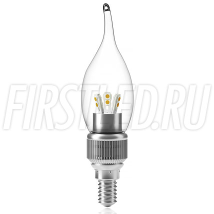 Диммируемая светодиодная лампа FLAME 5W DIM (E14)