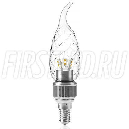 Диммируемая светодиодная лампа FLAME Crystal 5W DIM (E14)